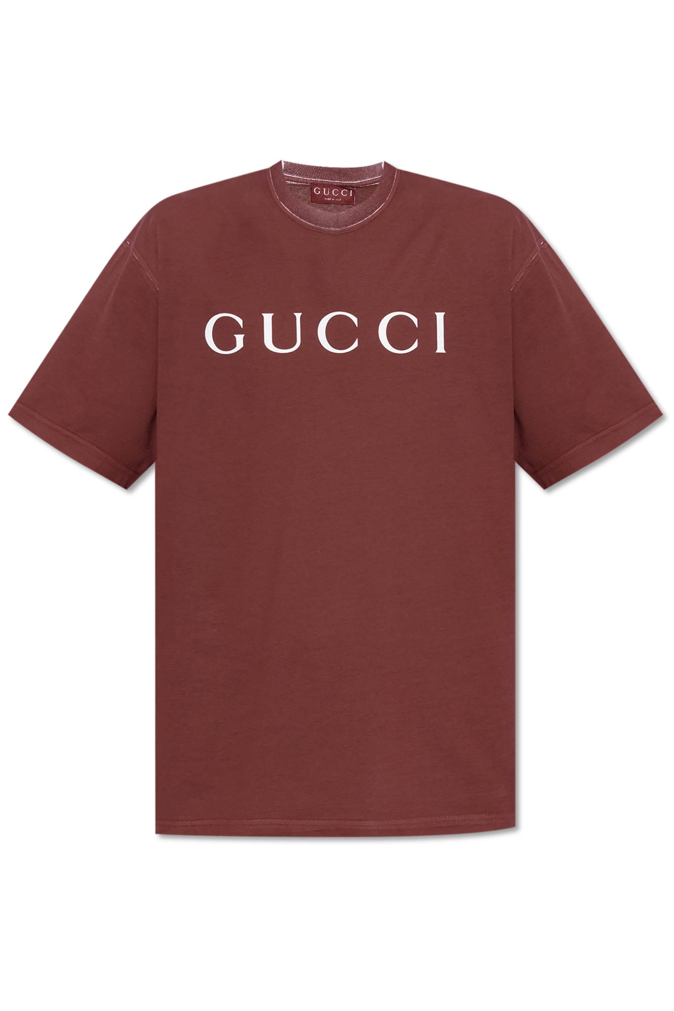 Gucci T-shirt with printed logo | Men's Clothing | Vitkac